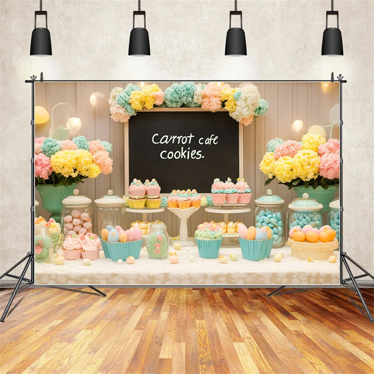 Easter Backdrops Pictures Sweet Treats Flower Decor Backdrop BRP1-298