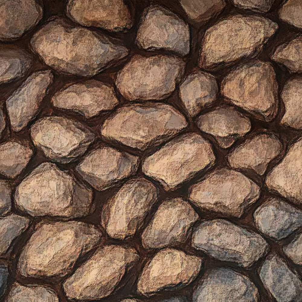 Floor Backdrops Textured Cobblestone Warm Earth Tones Backdrop BRP1-30