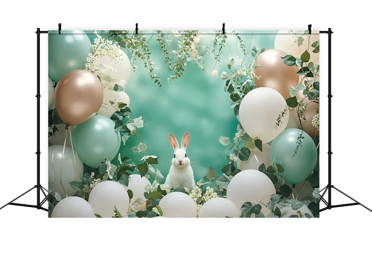 Easter Spring Backdrops Bunny Balloon Photography Backdrop BRP1-305