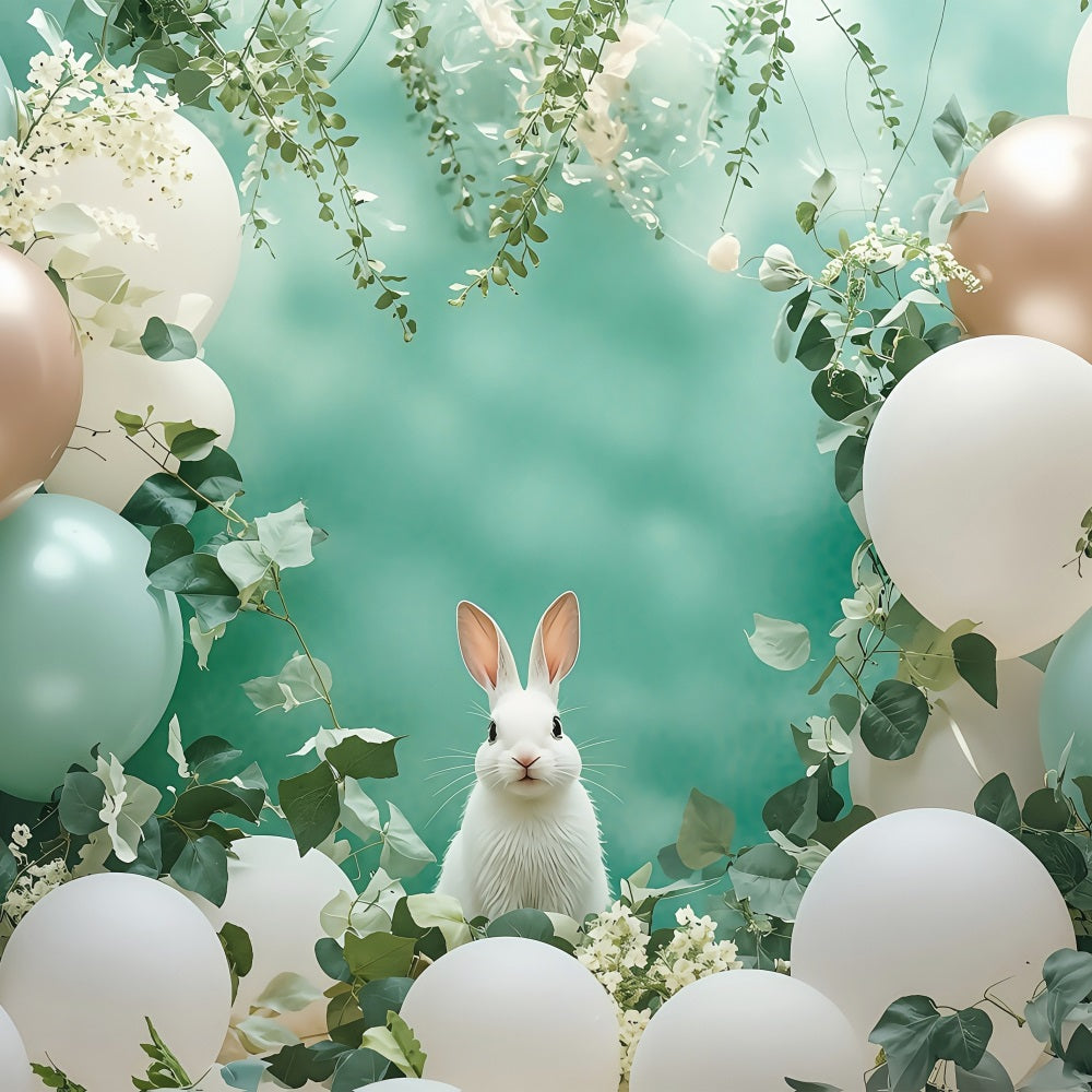 Easter Spring Backdrops Bunny Balloon Photography Backdrop BRP1-305