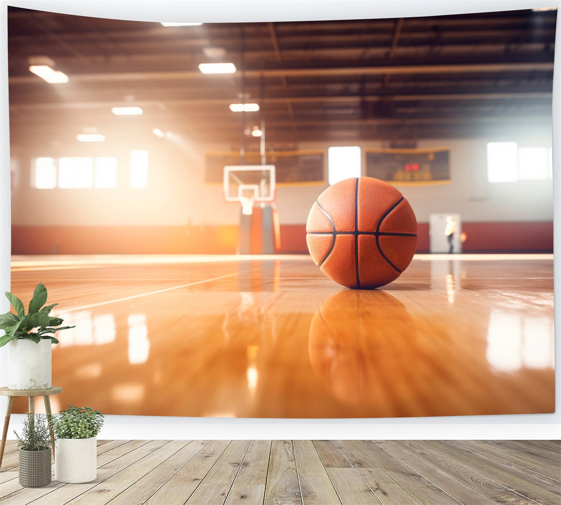 Backdrop Basketball Professional Sports Court Backdrop BRP1-316