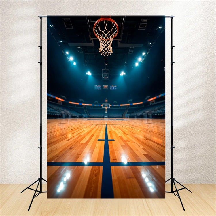 Basketball Court Backdrop Game Night Professional Backdrop BRP1-333