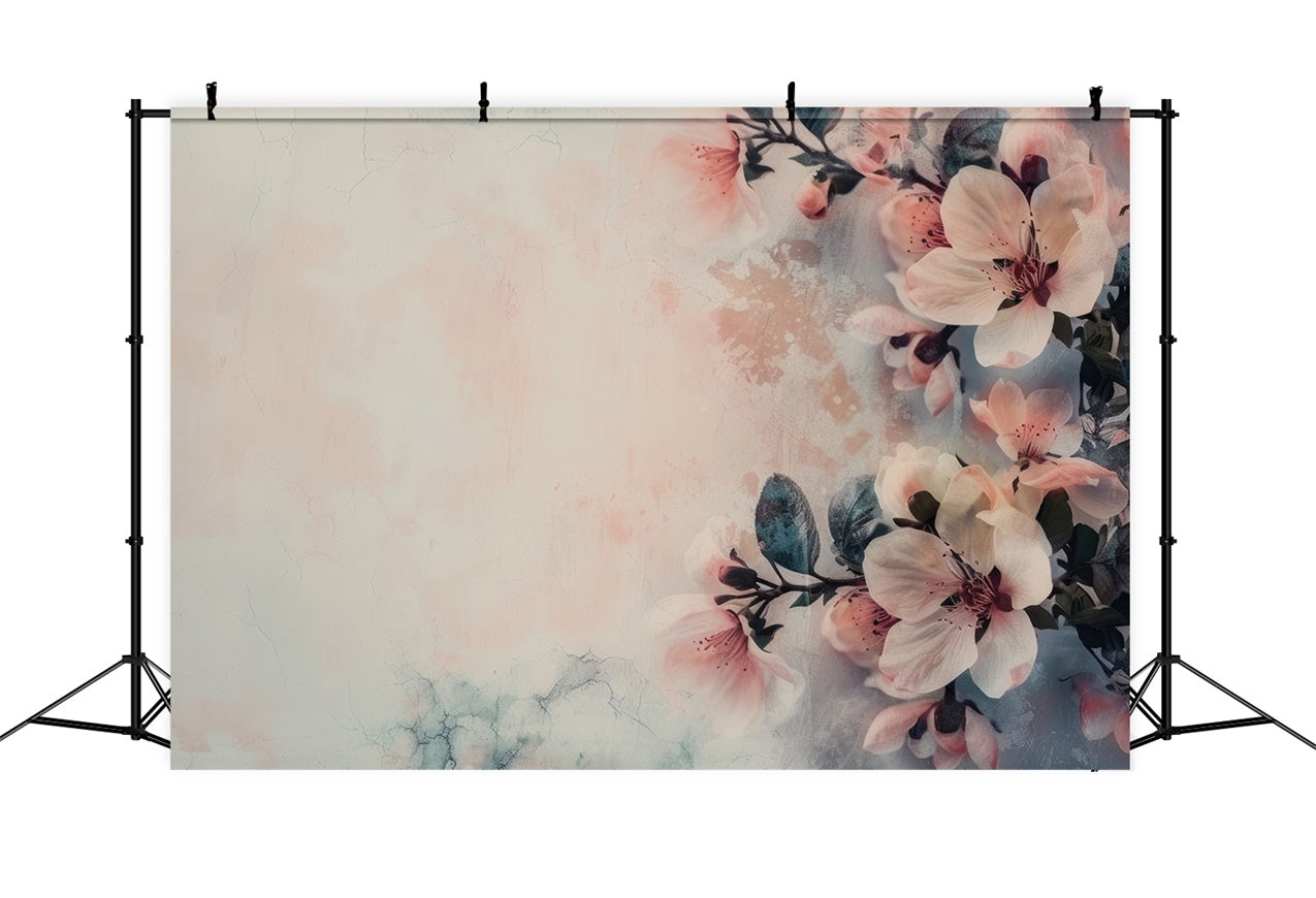 Floral Photo Backdrop Abstract Vintage Blossom Backdrop BRP1-375