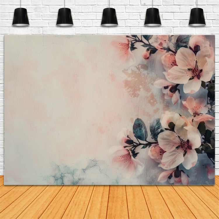 Floral Photo Backdrop Abstract Vintage Blossom Backdrop BRP1-375