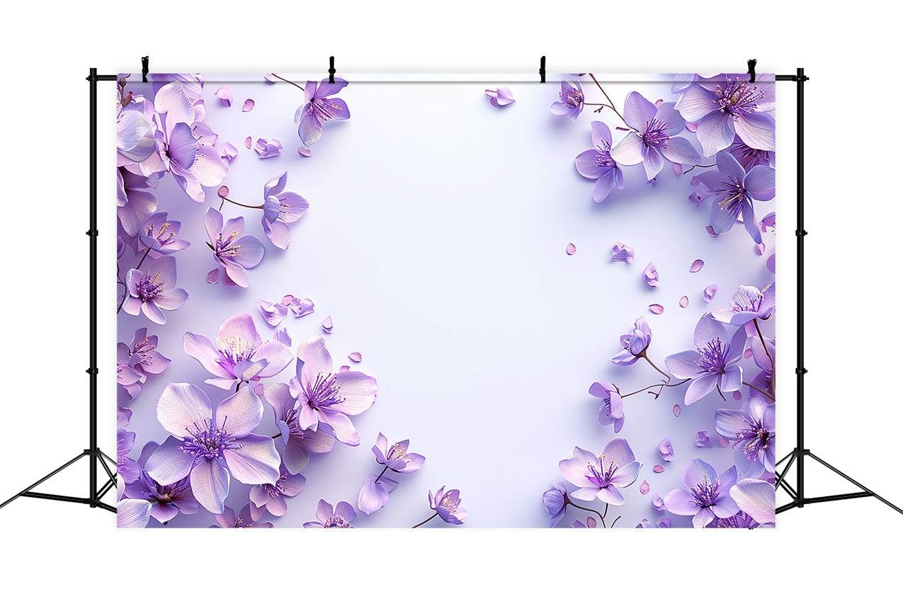 Flower Backdrop Photography Light Lavender Minimalist Backdrop BRP1-376