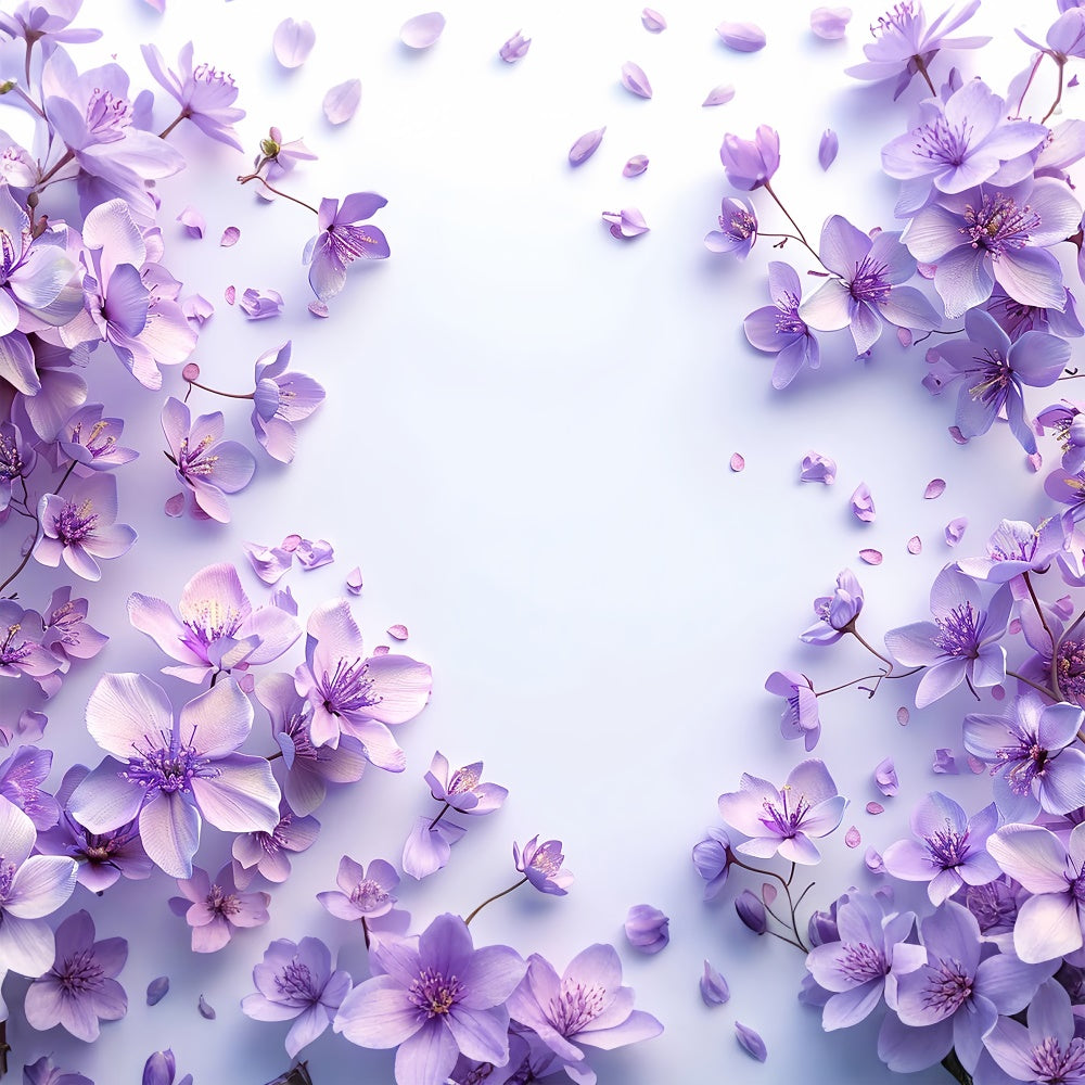 Flower Backdrop Photography Light Lavender Minimalist Backdrop BRP1-376