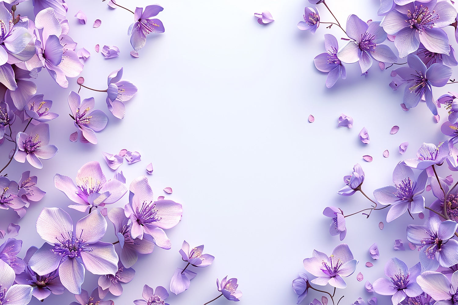 Flower Backdrop Photography Light Lavender Minimalist Backdrop BRP1-376