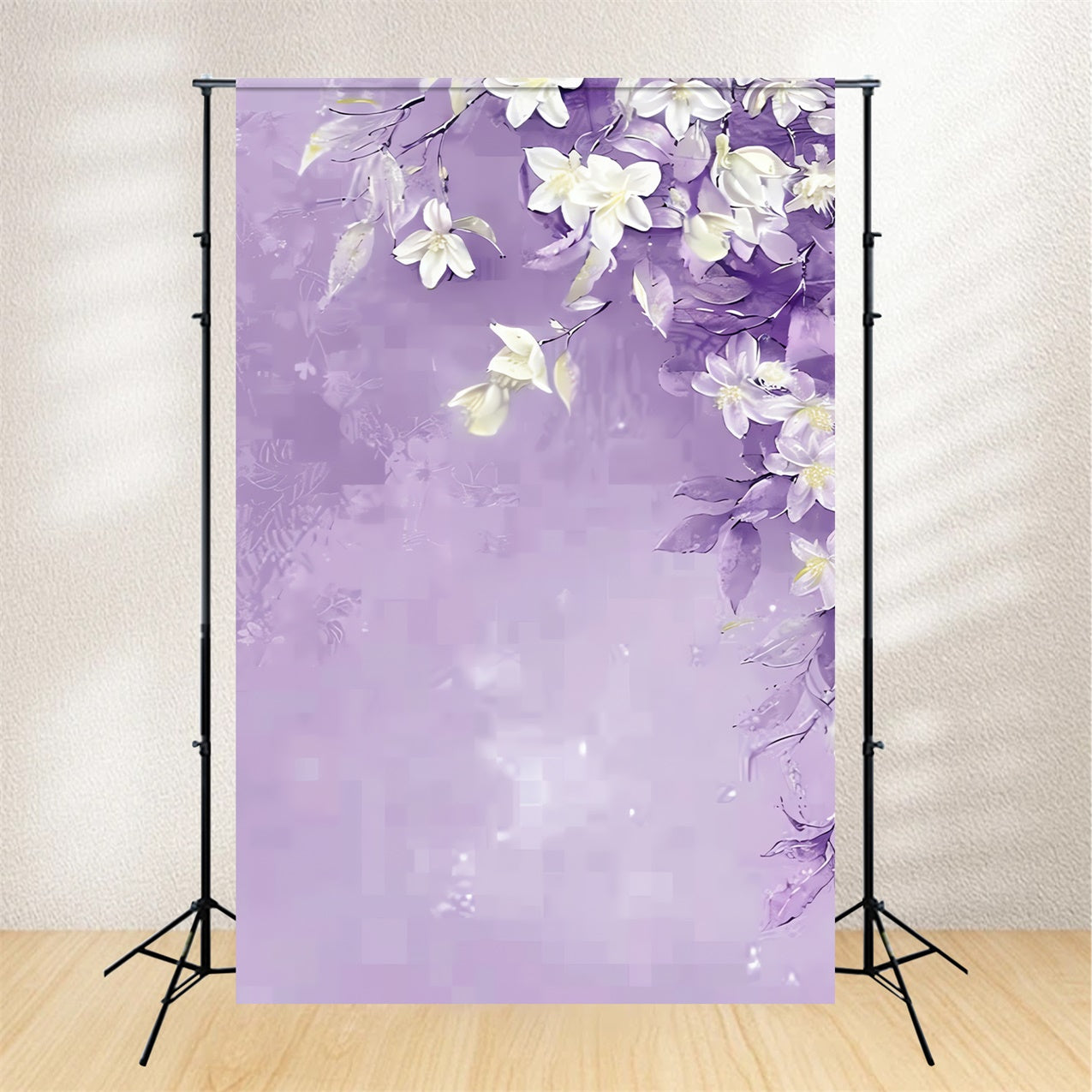 Floral Backdrop Photography Delicate Lavender Elegance Backdrop BRP1-387