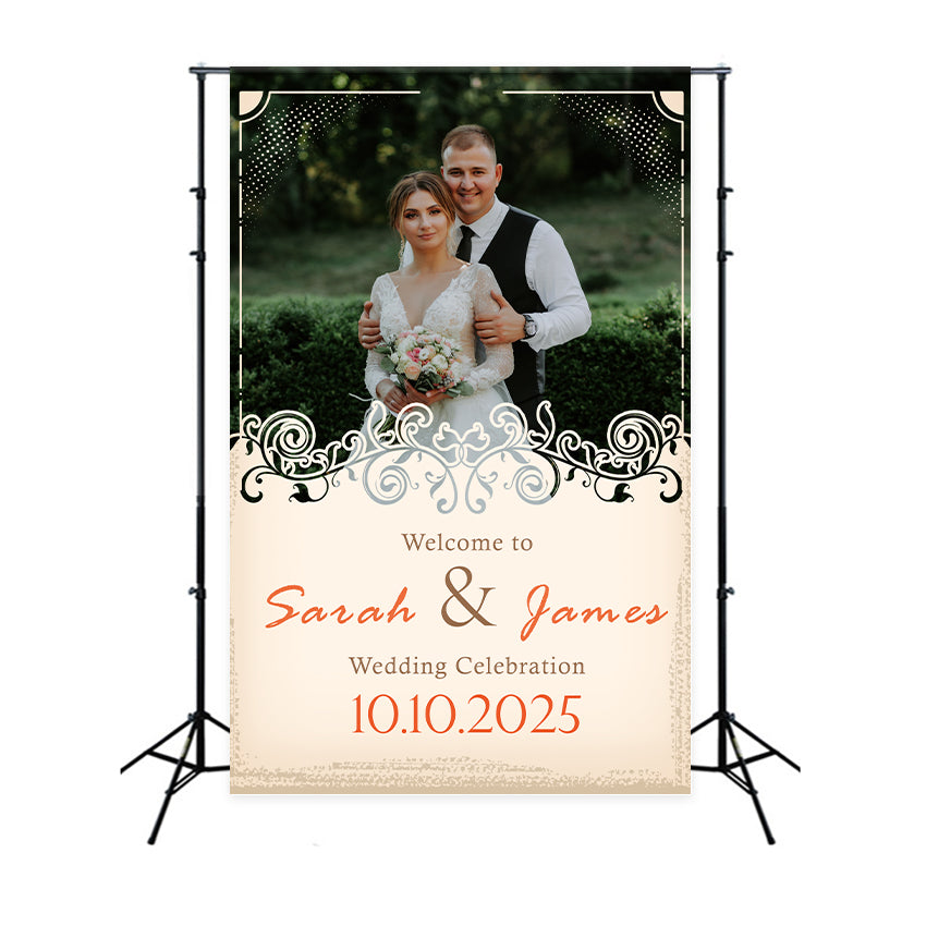 Custom Backdrop Wedding Bliss Sarah James Garden Backdrop BRP1-397