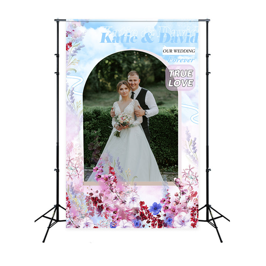 Custom Backdrops Weddings Romantic Blossoms Love Backdrop BRP1-399