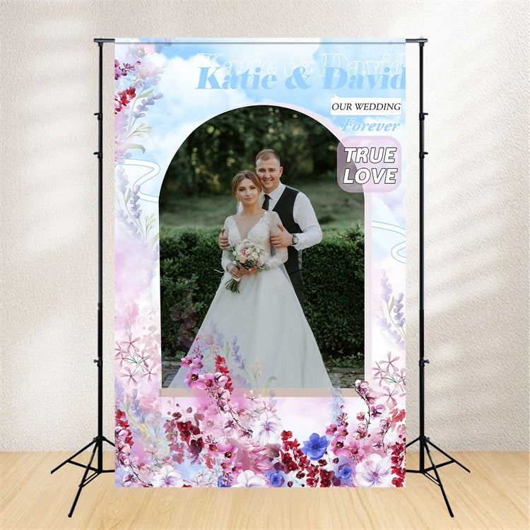 Custom Backdrops Weddings Romantic Blossoms Love Backdrop BRP1-399