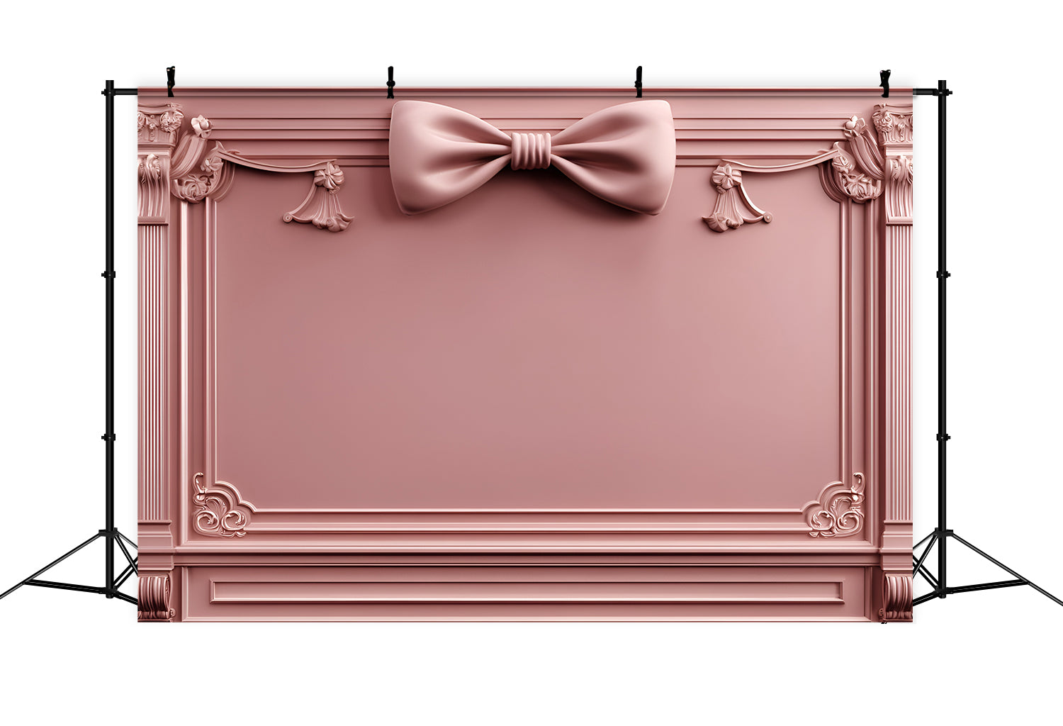 Boudoir Photography Backdrops Pink Bow Vintage Backdrop BRP1-443