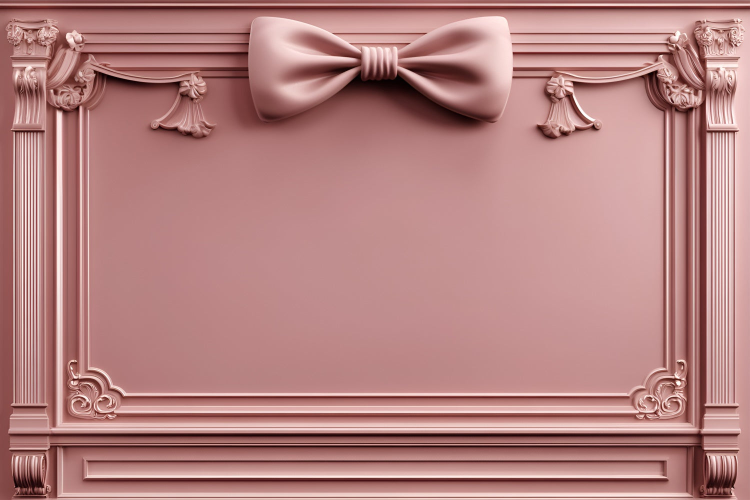 Boudoir Photography Backdrops Pink Bow Vintage Backdrop BRP1-443