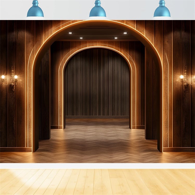 Boudoir Backdrop Ideas Wood Paneled Arch Backdrop BRP1-444