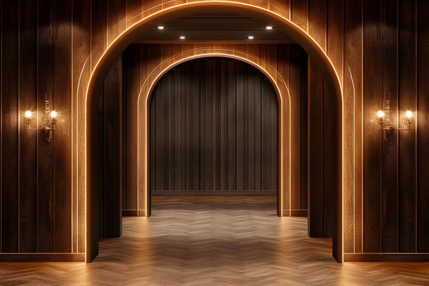 Boudoir Backdrop Ideas Wood Paneled Arch Backdrop BRP1-444