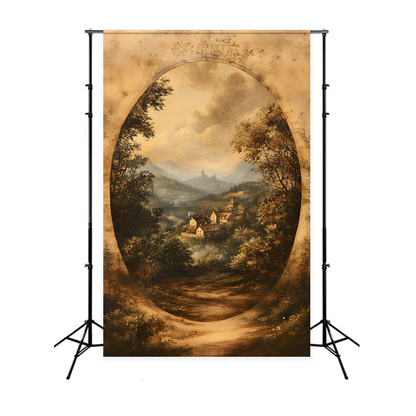 Boudoir Backdrop Ideas Golden Arch Scenic Village Backdrop BRP1-461