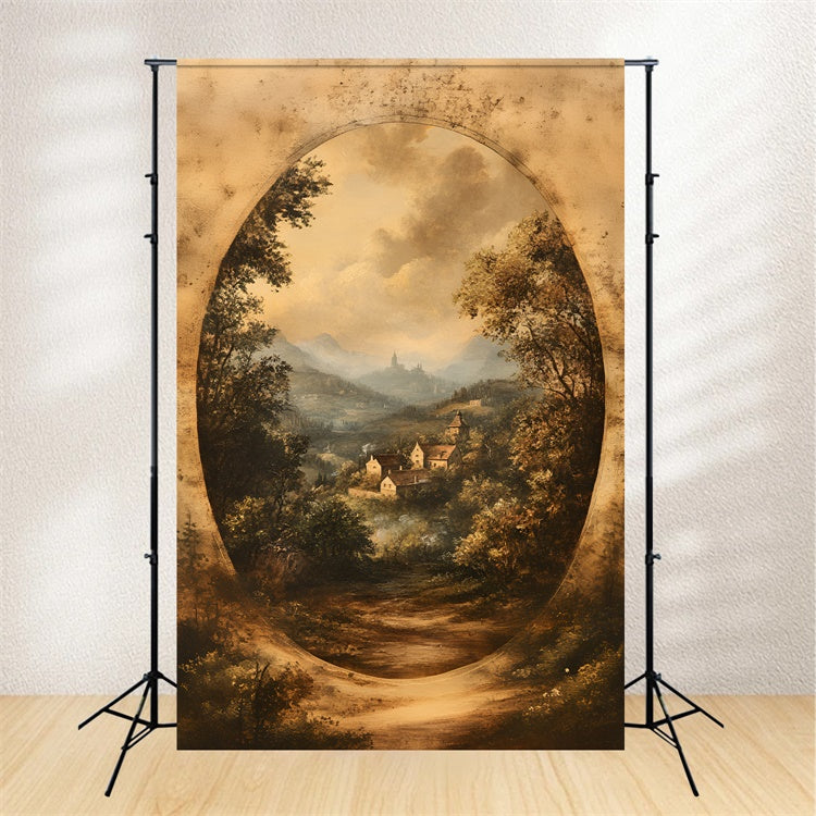 Boudoir Backdrop Ideas Golden Arch Scenic Village Backdrop BRP1-461