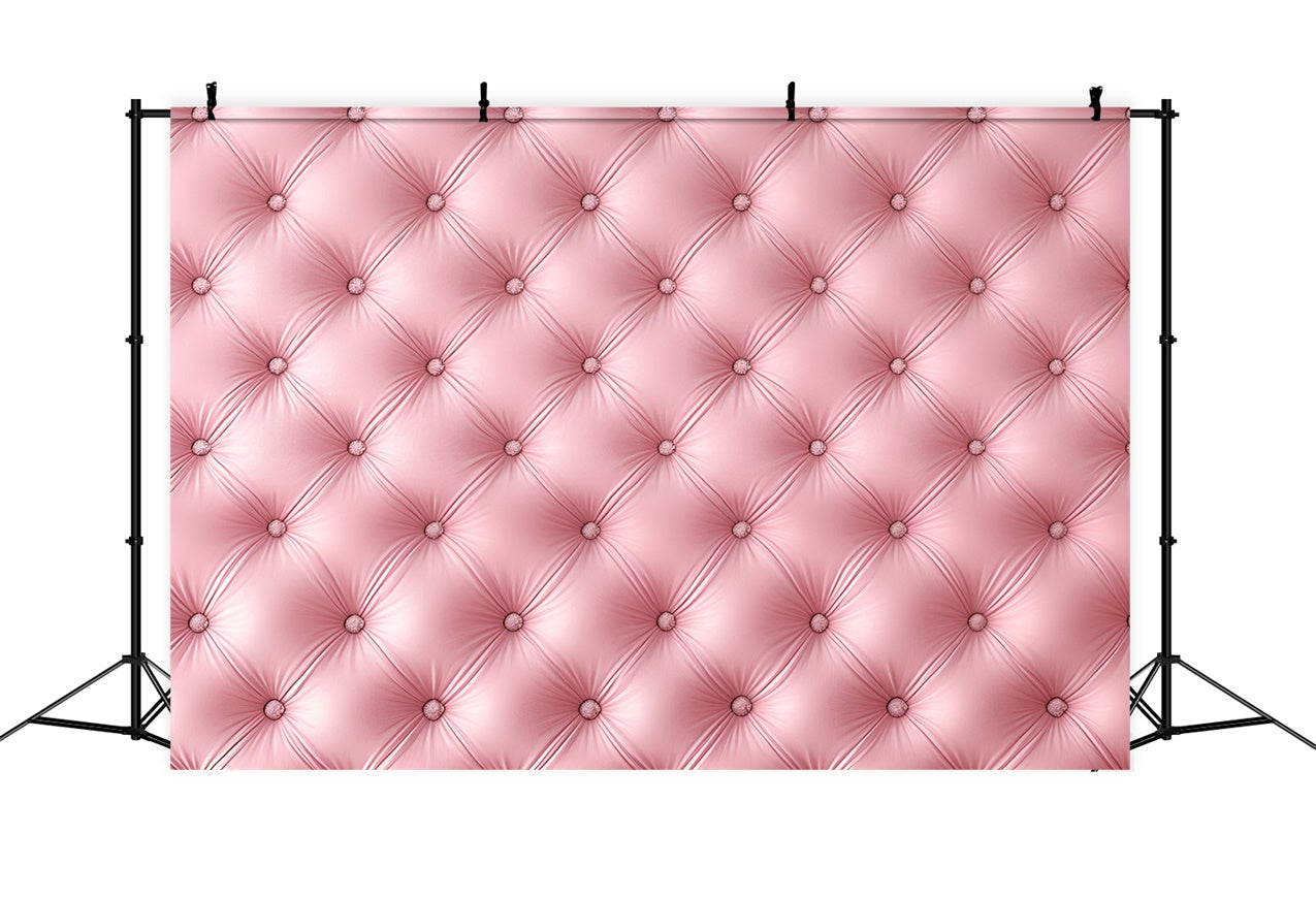 Boudoir Backdrop Pink Button-Tufted Cushion Wall Backdrop BRP1-480