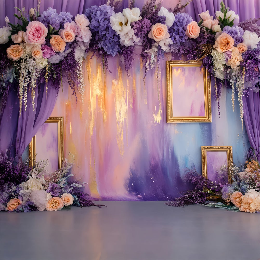 Boudoir Photo Backdrops Floral Arrangements Dreamy Pastels Backdrop BRP1-482