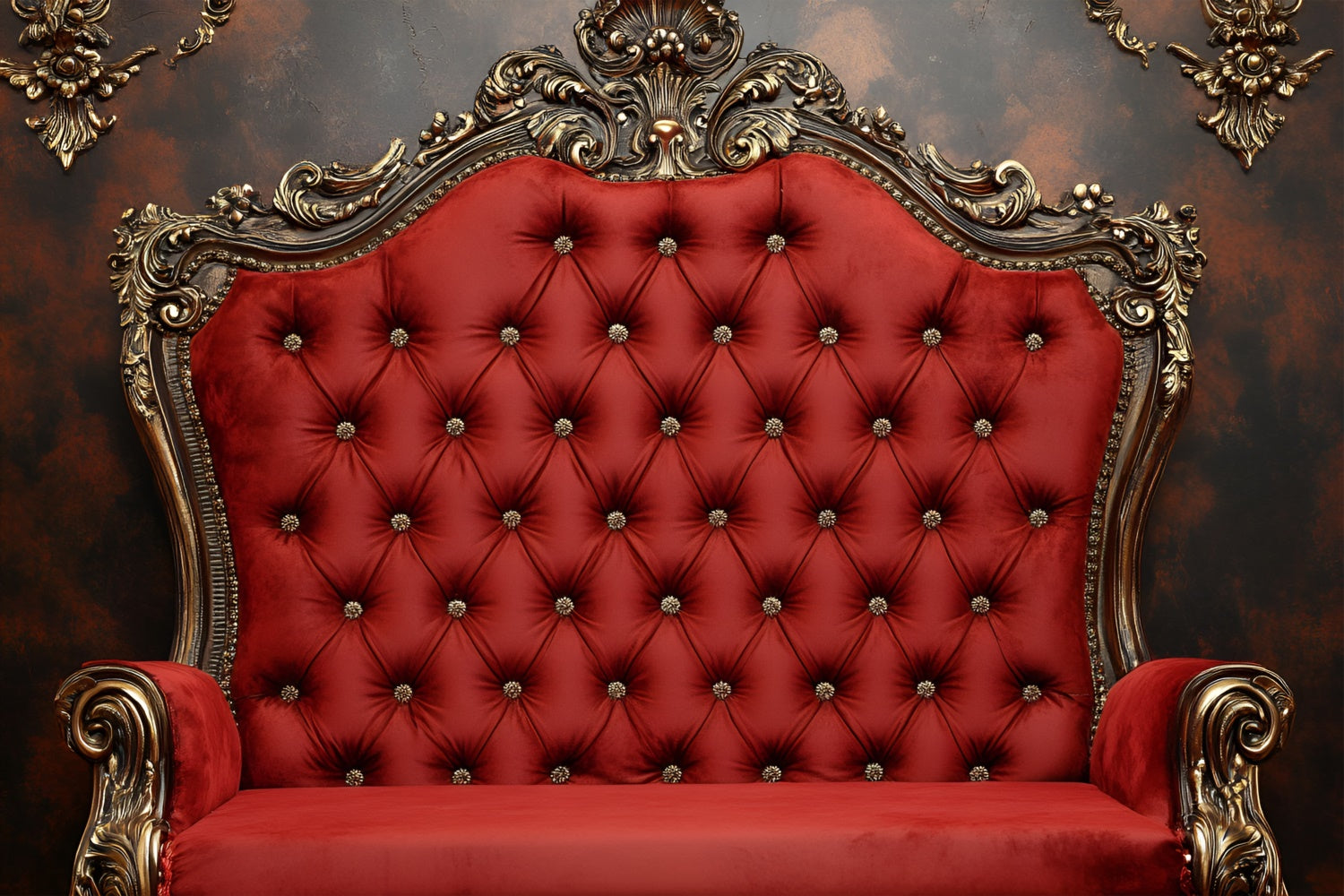 Boudoir Backdrop Ideas Vintage Red Tufted Chair Backdrop BRP1-483