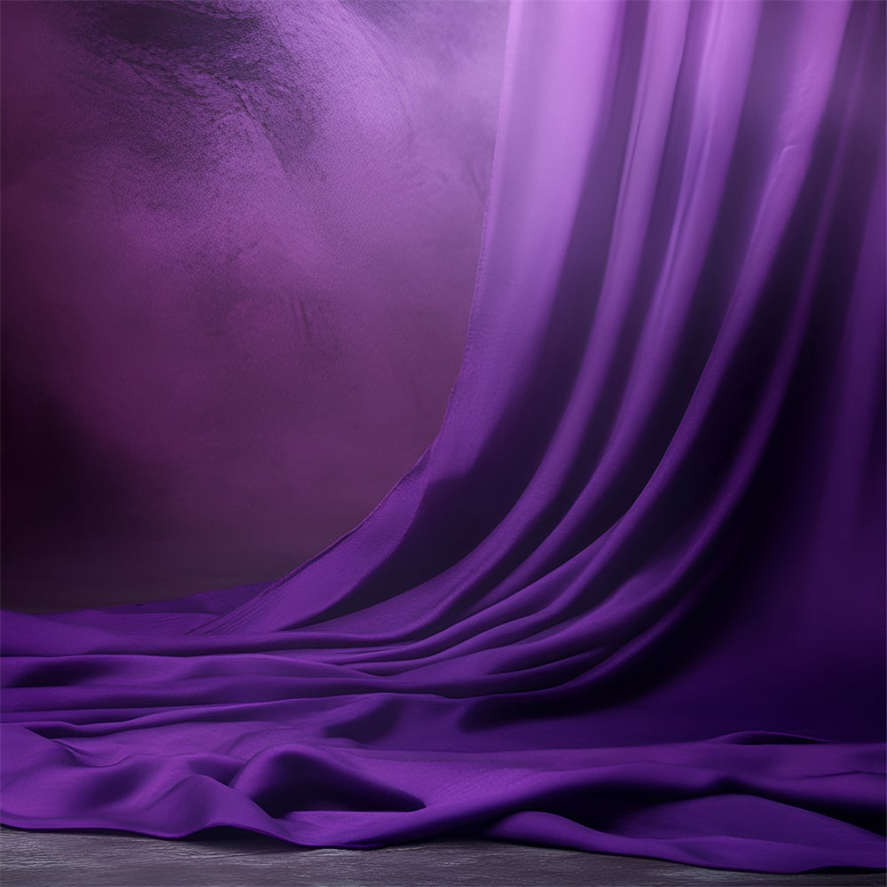 Boudoir Backdrop Royal Draped Purple Soft Backdrop BRP1-492