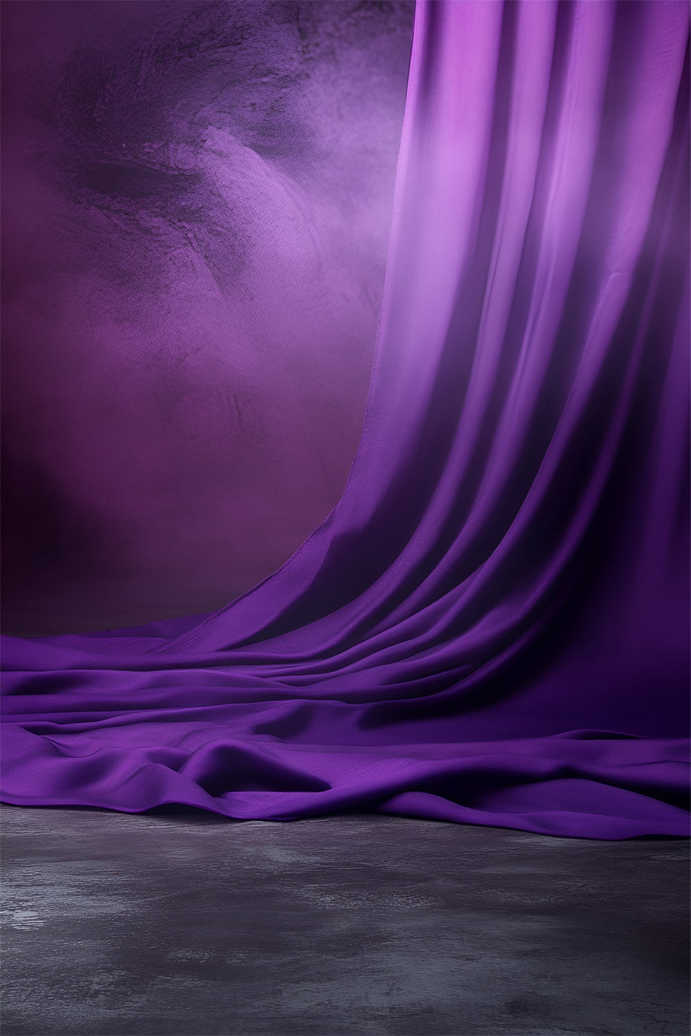 Boudoir Backdrop Royal Draped Purple Soft Backdrop BRP1-492