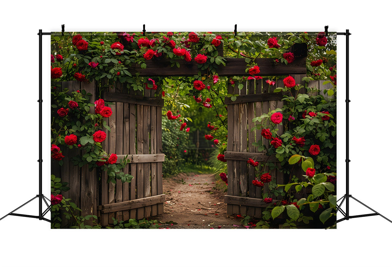 Flower Photography Backdrop Secret Garden Rose Gate Backdrop BRP1-516