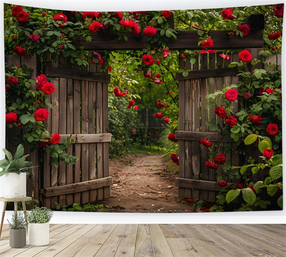 Flower Photography Backdrop Secret Garden Rose Gate Backdrop BRP1-516