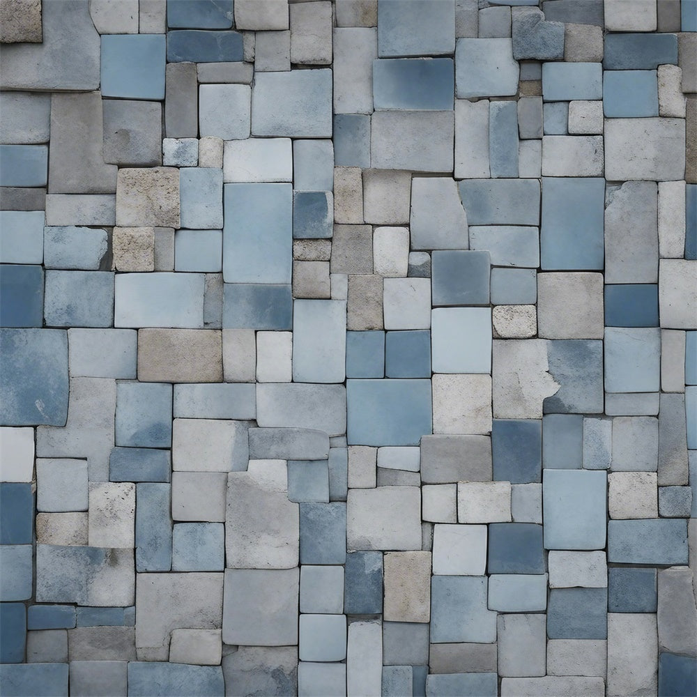 Backdrop Floors Blue Textured Stone Floor Backdrop BRP1-559