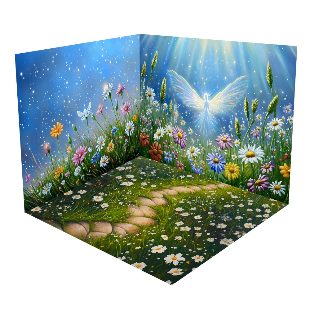 Spring Garden Path Angelic Fairy Backdrop Room Set BRP1-76