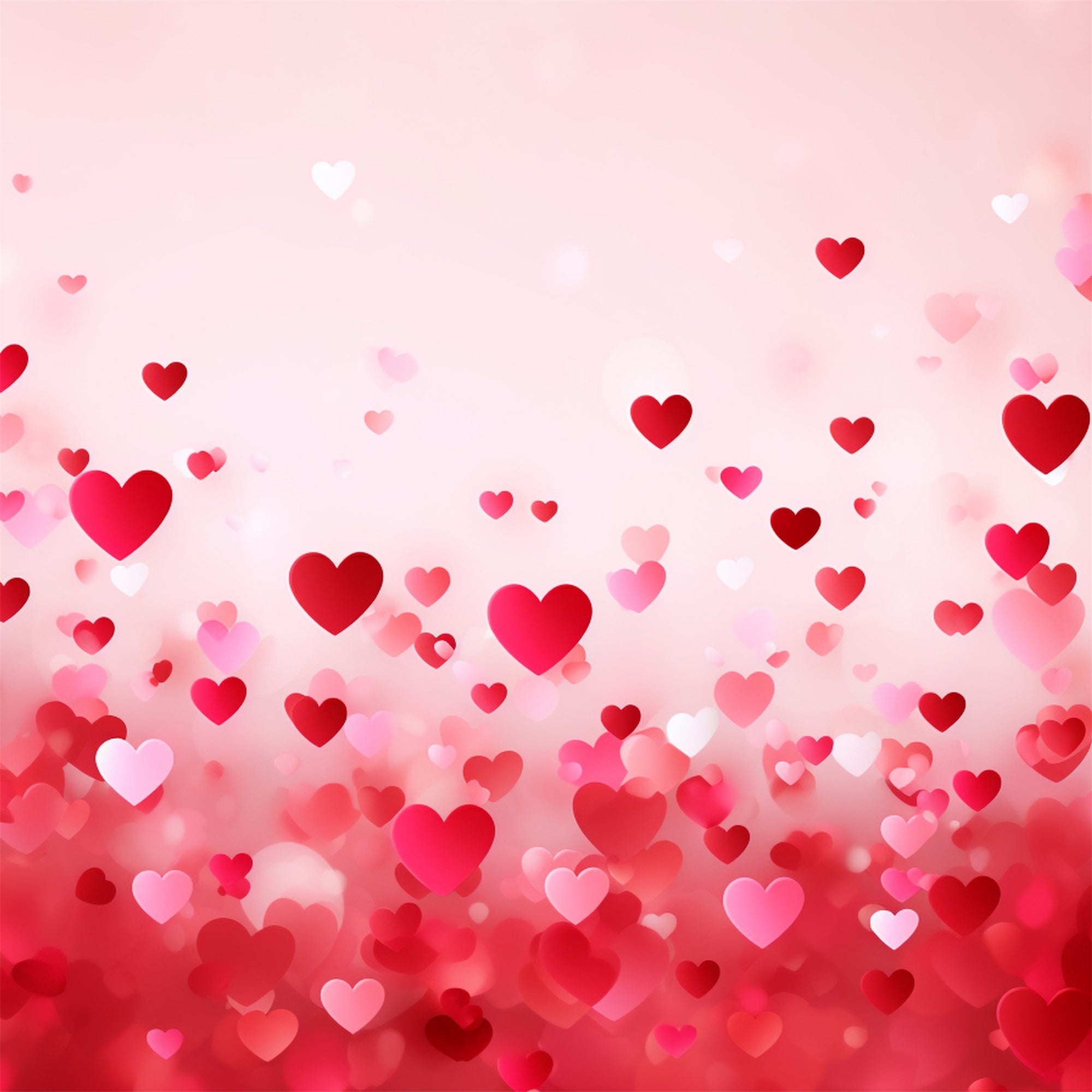 Valentine Backdrop Photography Glittering Red Hearts Backdrop BRP1-83