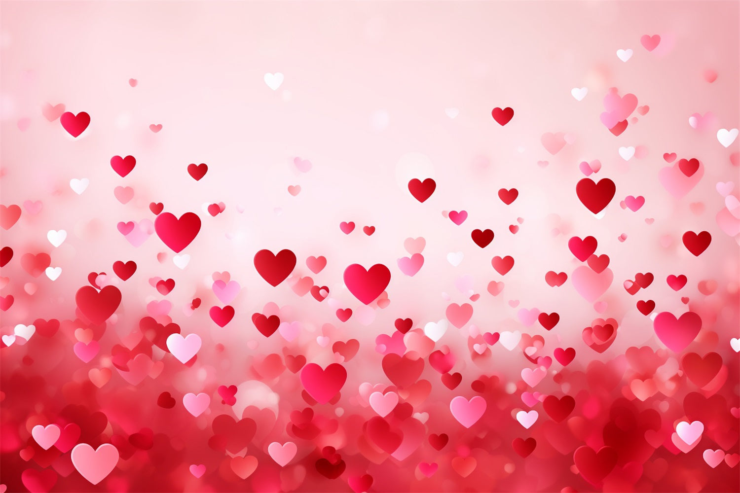 Valentine Backdrop Photography Glittering Red Hearts Backdrop BRP1-83