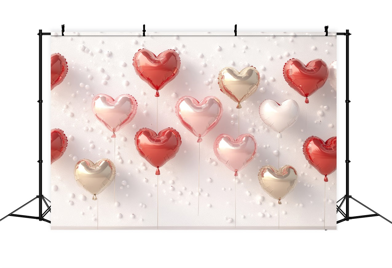 Valentine's Photo Backdrop Festive Heart Balloon Wall Backdrop BRP1-99