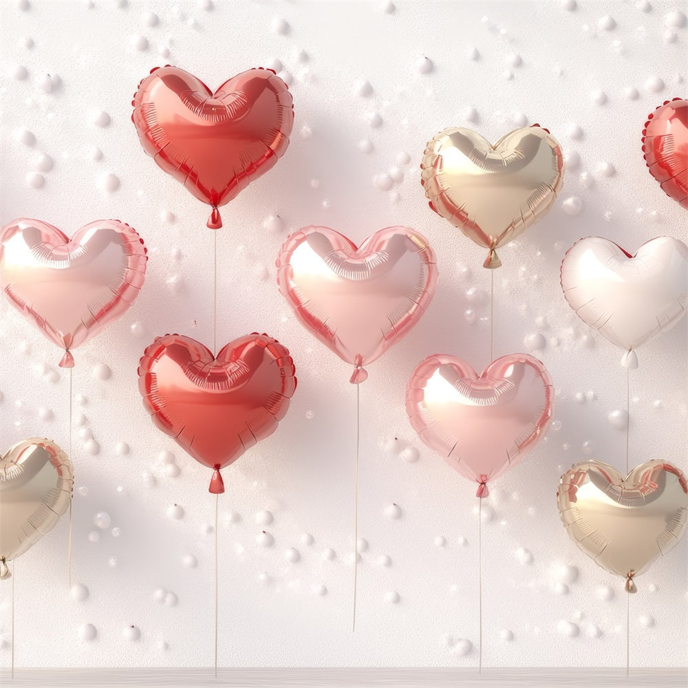 Valentine's Photo Backdrop Festive Heart Balloon Wall Backdrop BRP1-99