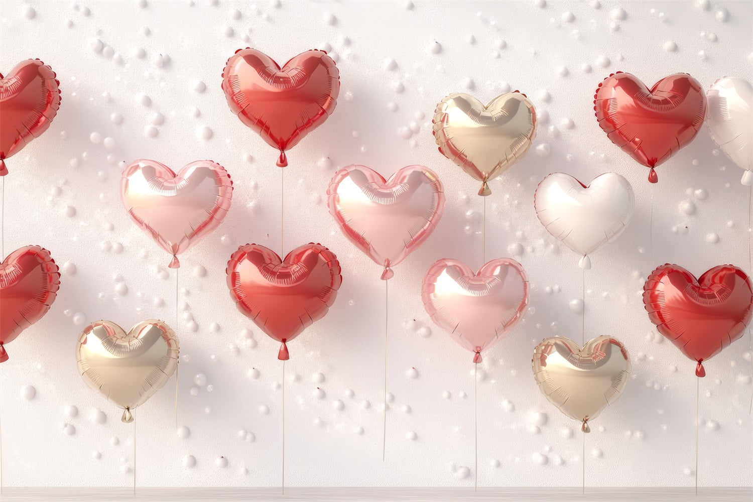 Valentine's Photo Backdrop Festive Heart Balloon Wall Backdrop BRP1-99