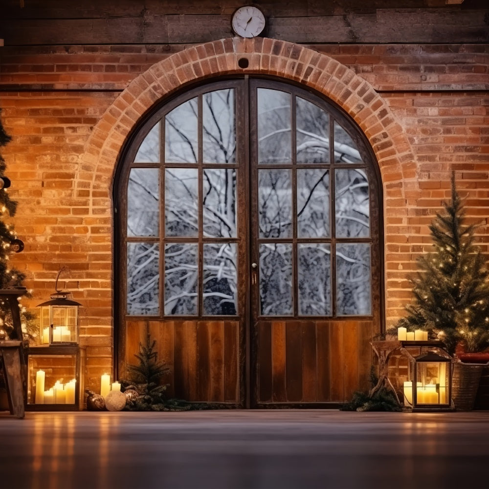 Christmas Backdrop Ideas Warm Entrance Glow Backdrop BRP10-135