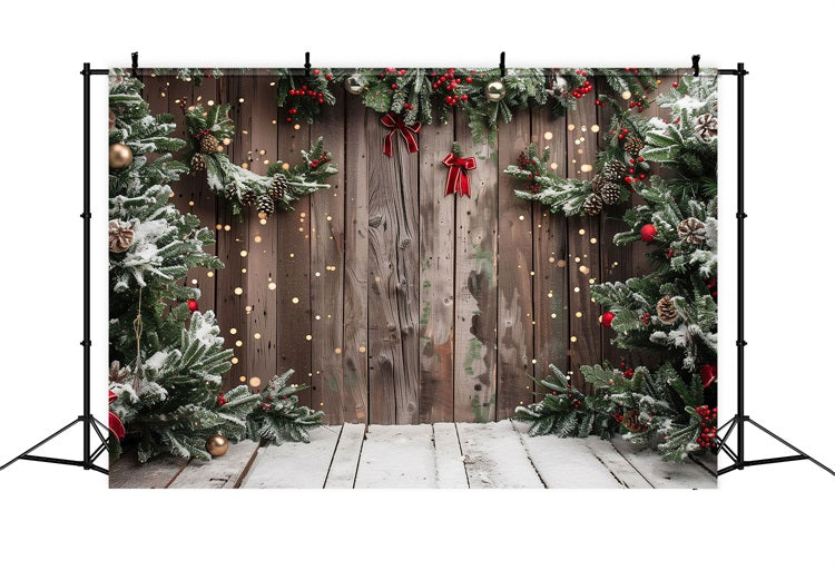 Christmas Backdrops Snowy Accents Backdrop BRP10-147