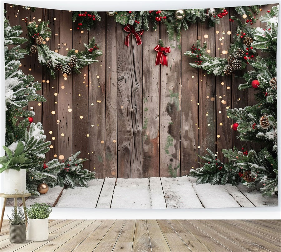 Christmas Backdrops Snowy Accents Backdrop BRP10-147