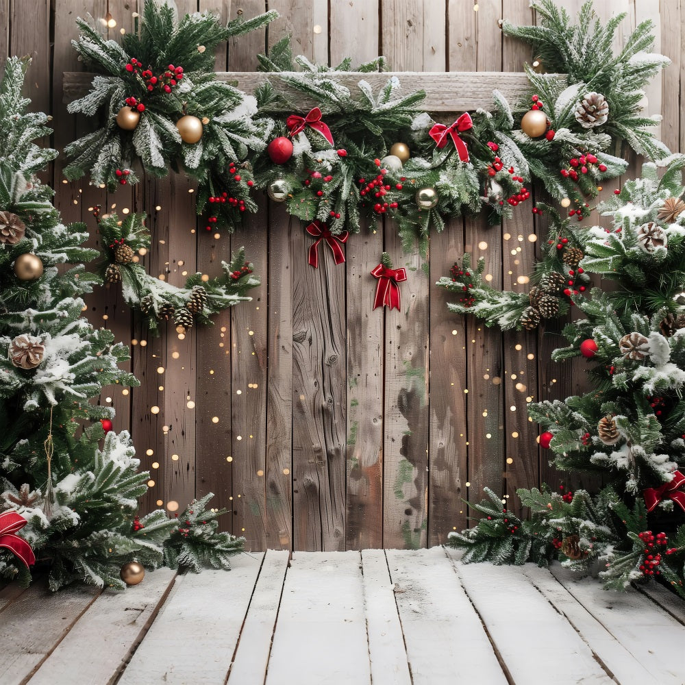 Christmas Backdrops Snowy Accents Backdrop BRP10-147