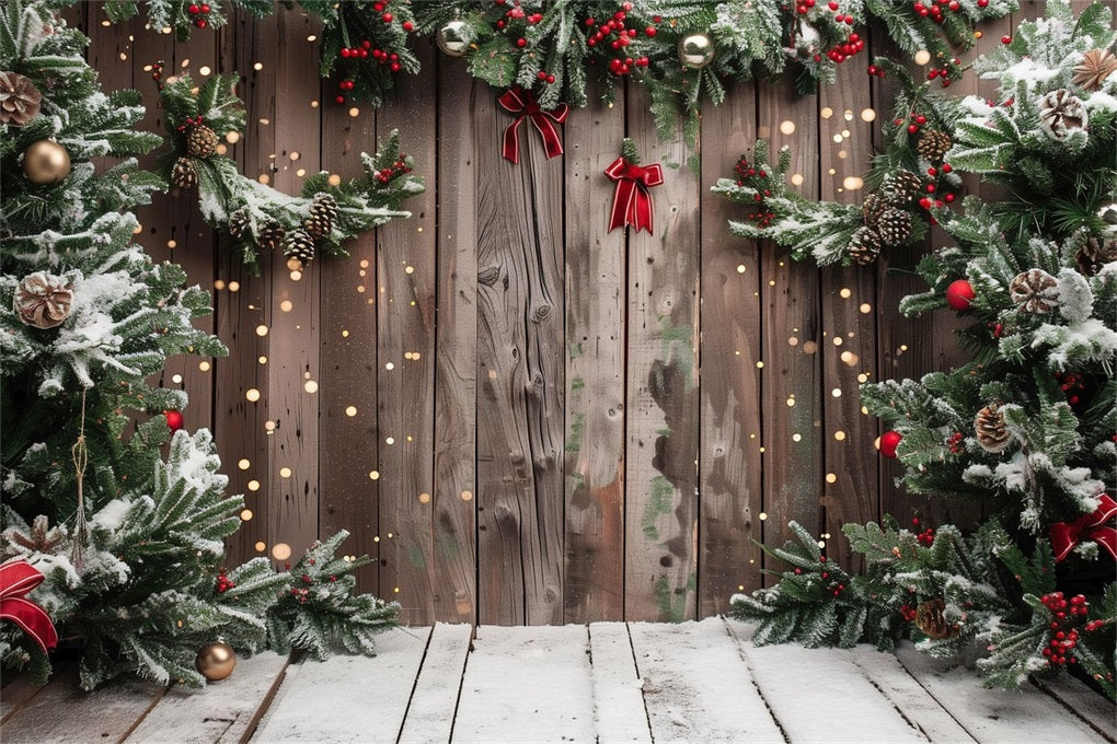 Christmas Backdrops Snowy Accents Backdrop BRP10-147