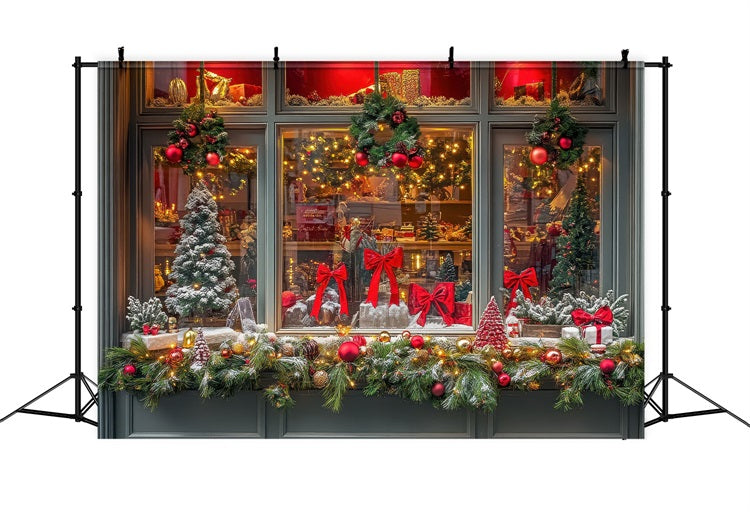 Photo Backdrops Christmas Window Display Backdrop BRP10-149