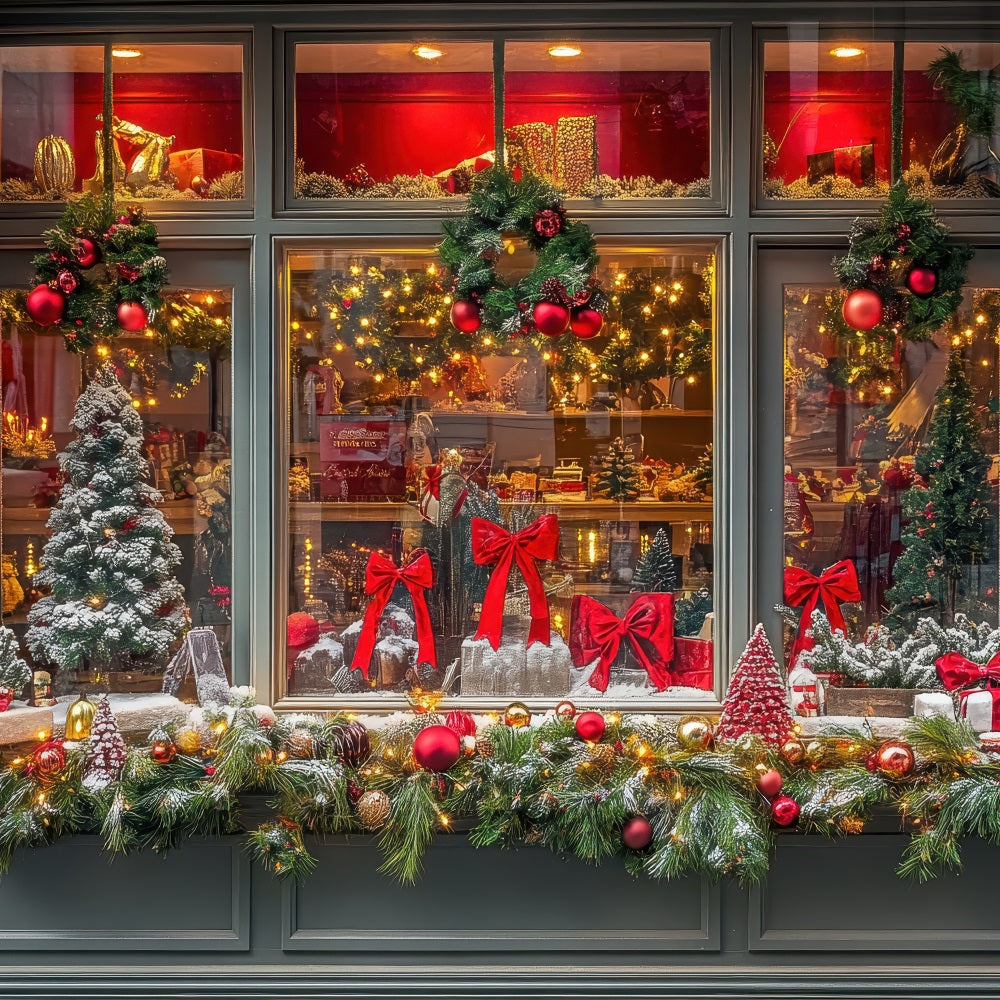 Photo Backdrops Christmas Window Display Backdrop BRP10-149