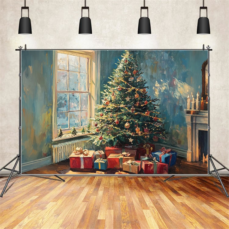 Backdrop For Christmas Tree Decor Backdrop BRP10-158