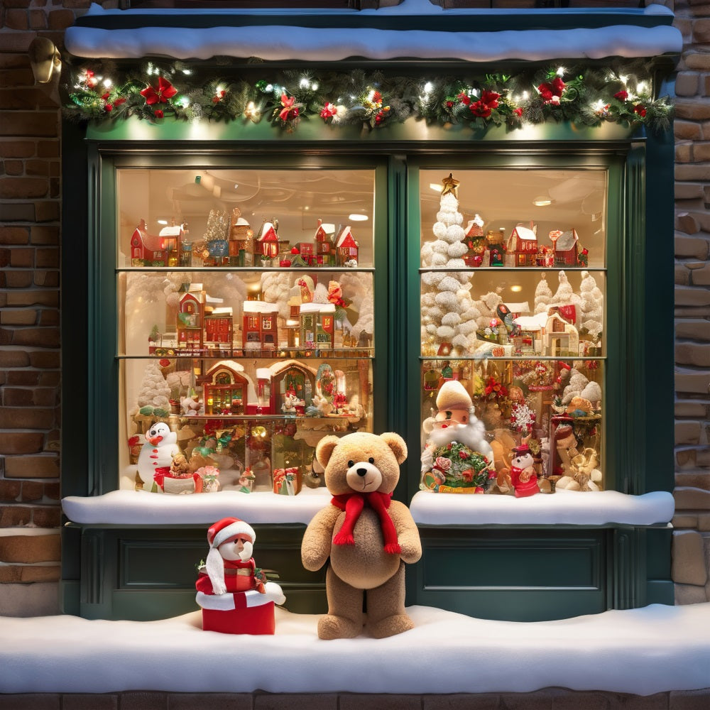 Photo Backdrop For Christmas Window Display Celebrations Backdrop BRP10-159