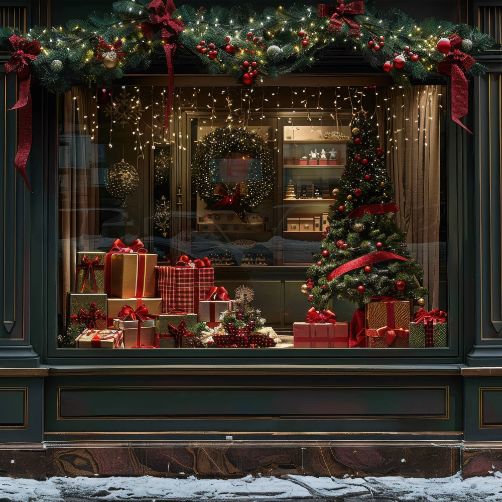 Christmas Backdrop Window Display Decorations Backdrop BRP10-161