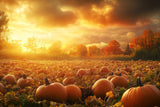 Fall Backdrops Sunset Glow Pumpkin Patch Backdrop BRP10-242