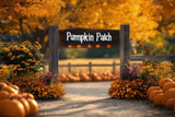 Fall Theme Background Flowers Pumpkin Patch Backdrop BRP10-244