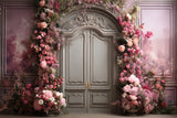 Retro Photography Backdrops Pink Floral Decor Backdrop BRP10-284