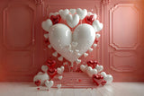 Retro Theme Backdrop Heart Balloon Backdrop BRP10-286