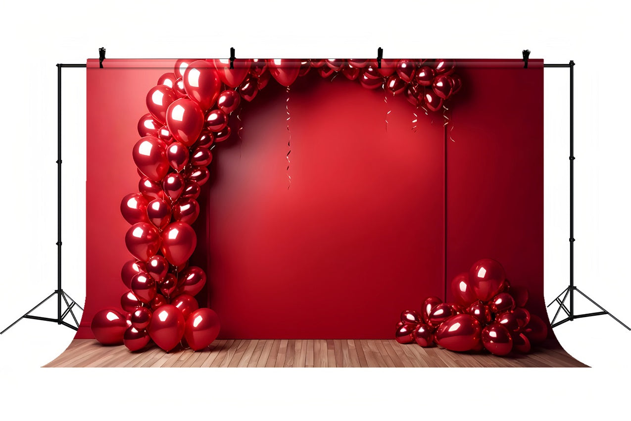 Retro Wall Photography Backdrop Red Balloon Arch Backdrop BRP10-289